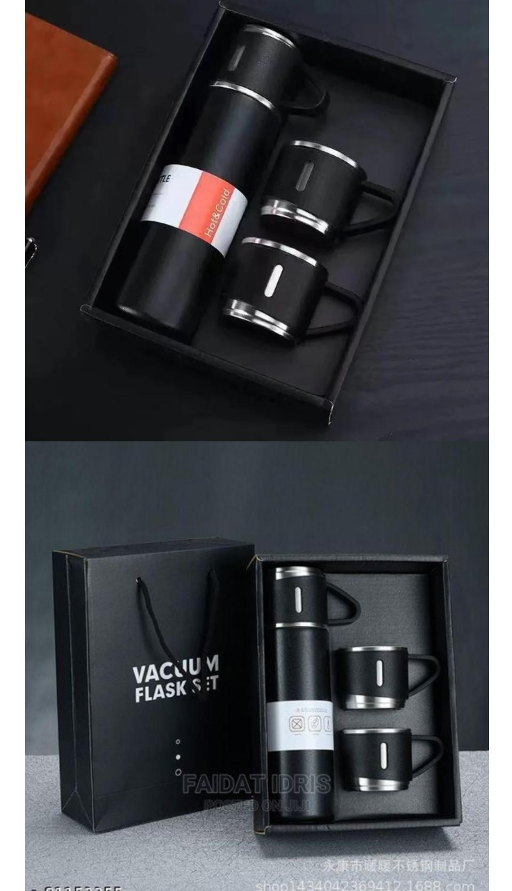 304 Stainless Steel Thermos Vacuum Flask 500 ml -3 PCS – Care Me