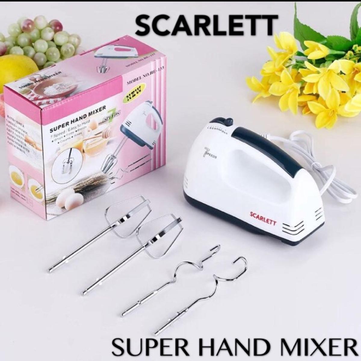 Scarlett 7 Speed Electric Egg Beater & Hand Mixer